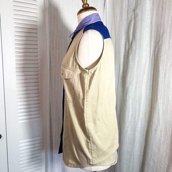 Design Works by Terra | Women’s | Blouse | S | Vintage Two Tone Button Down Slee - Picture 3 of 5